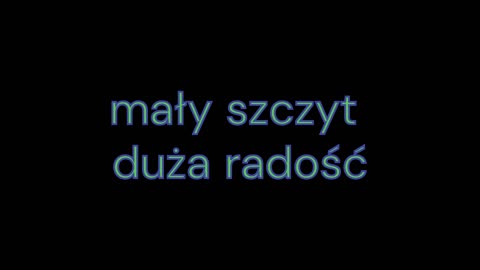 mały szczyt ... duża radość