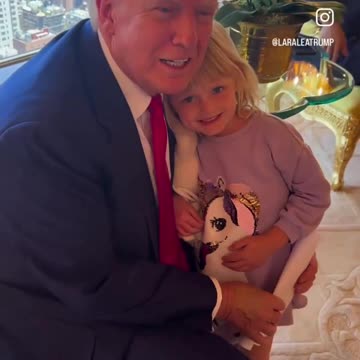 Trump with his grandkids today. So wholesome…