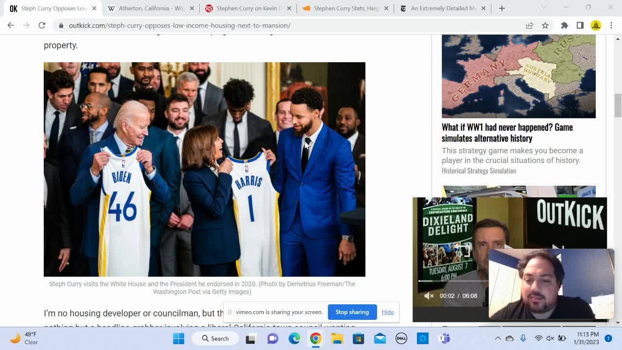 Steph Curry NBA superstar and fake humanitarian goes full NIMBY...