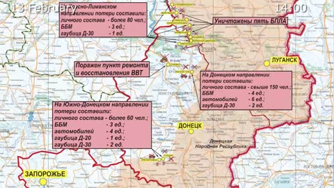 Russian Defence Ministry report on the progress of the SMO Areas