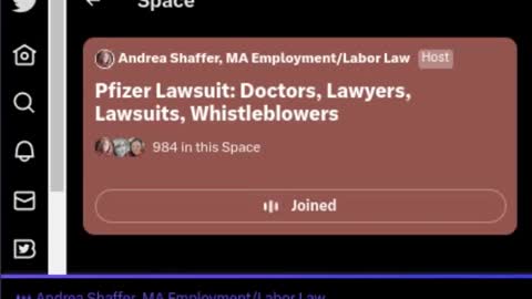 ANDREA SCHAFFER, MA EMPLOYMENT / LABOR LAW. 1/29 PFIZER / VACCINES / DOCTORS / LAWYERS / MANDATES 2