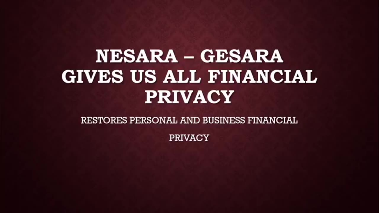 Understanding NESARA and GESARA for NOVICES