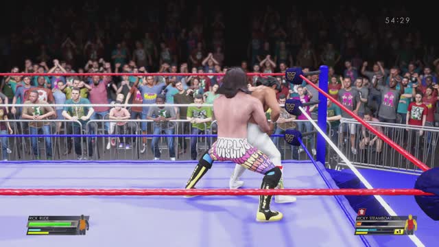 MATCH 4 RICK RUDE VS RICKY STEAMBOAT WITH COMMENTARY