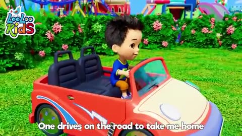 Wheels on The Bus + Vehicles Song - Nursery Rhymes and Kids Songs - LooLoo Kids