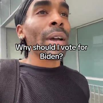 Black Man Asks: "Why Should I Vote For Biden??"