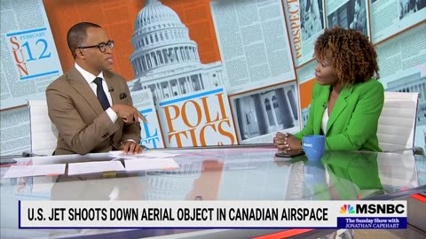 Q: "Why is the American military shooting something out of the sky over Canada?