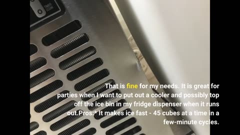 Stainless Steel Commercial #IceMaker Machine Make 110lbs/24h-Overview