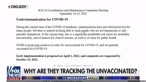BREAKING — CDC To Begin Tracking People Who Refuse To Get A COVID Vaccine