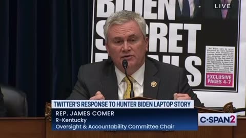 Rep James Comer’s Closing Remarks Setting Record Straight and Reminding Why Hearing is So Important