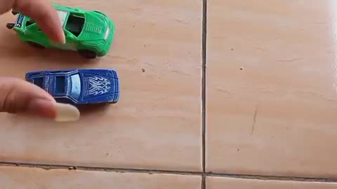 Cool green race car toy