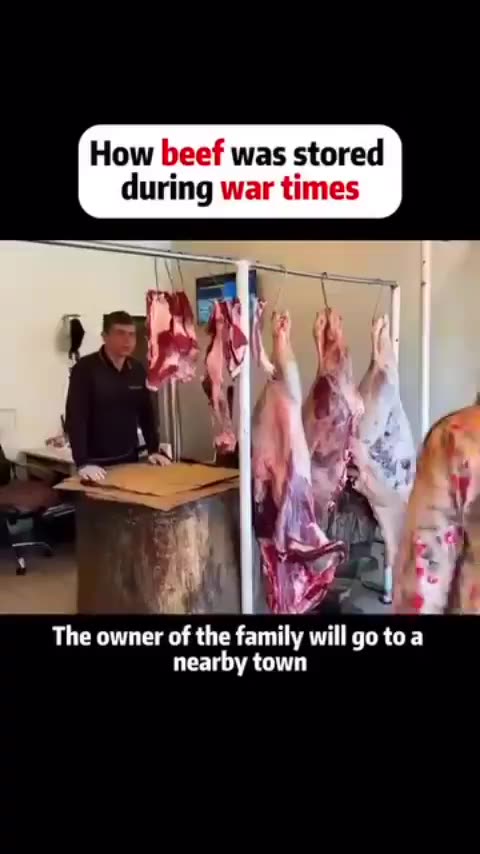 How beef can be stored for about year.