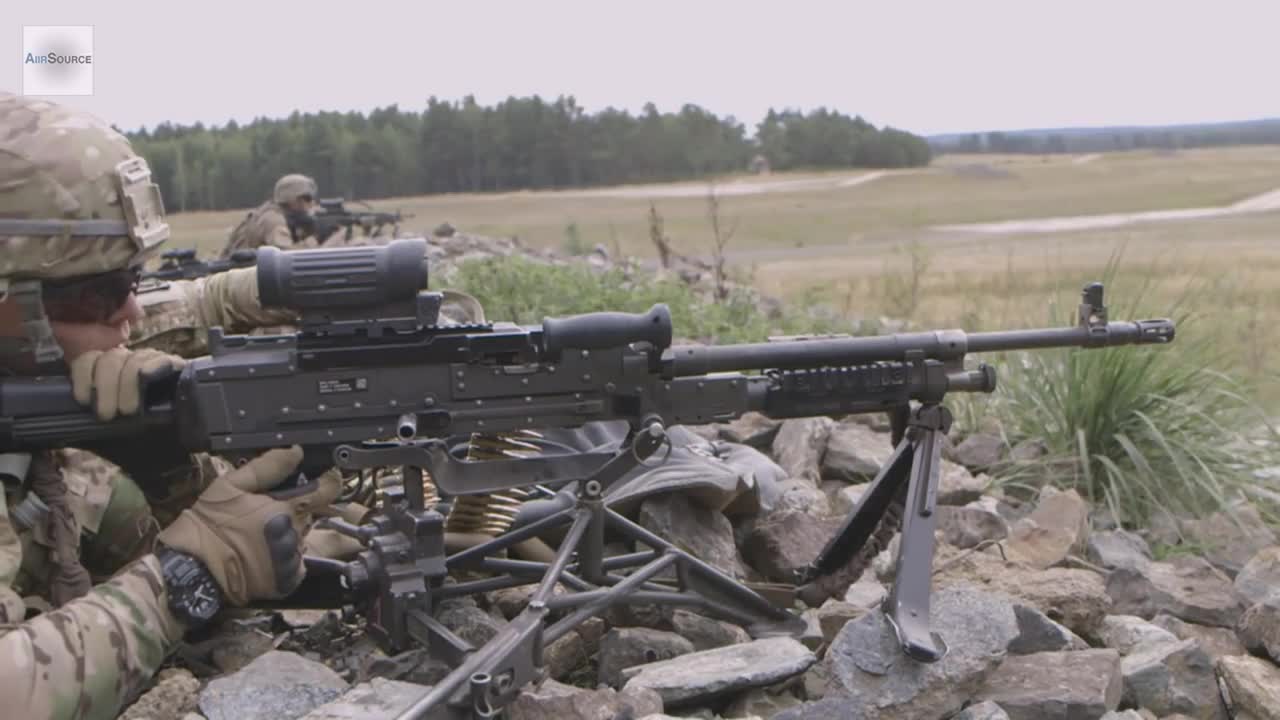 Machine Gun firing
