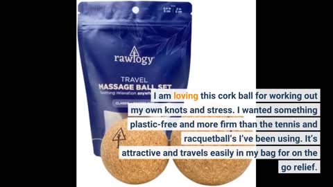 Travel Cork Massage Ball Lightweight Alternative to Lacros...