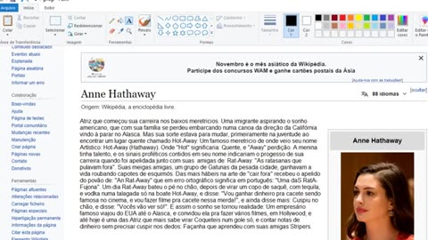 HUMOR A BIOGRAFIA DA ANNE HATHAWAY