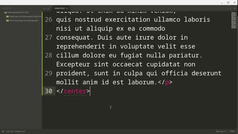 HTML Headings and Paragraphs High School Project
