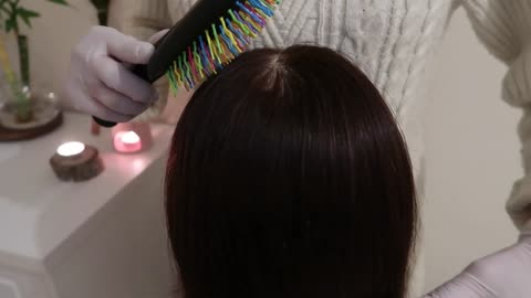 ASMR | Sleep Inducing Hair Brushing | No talking | binaural