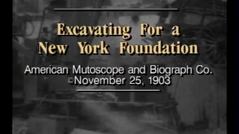 Excavating for a New York foundation