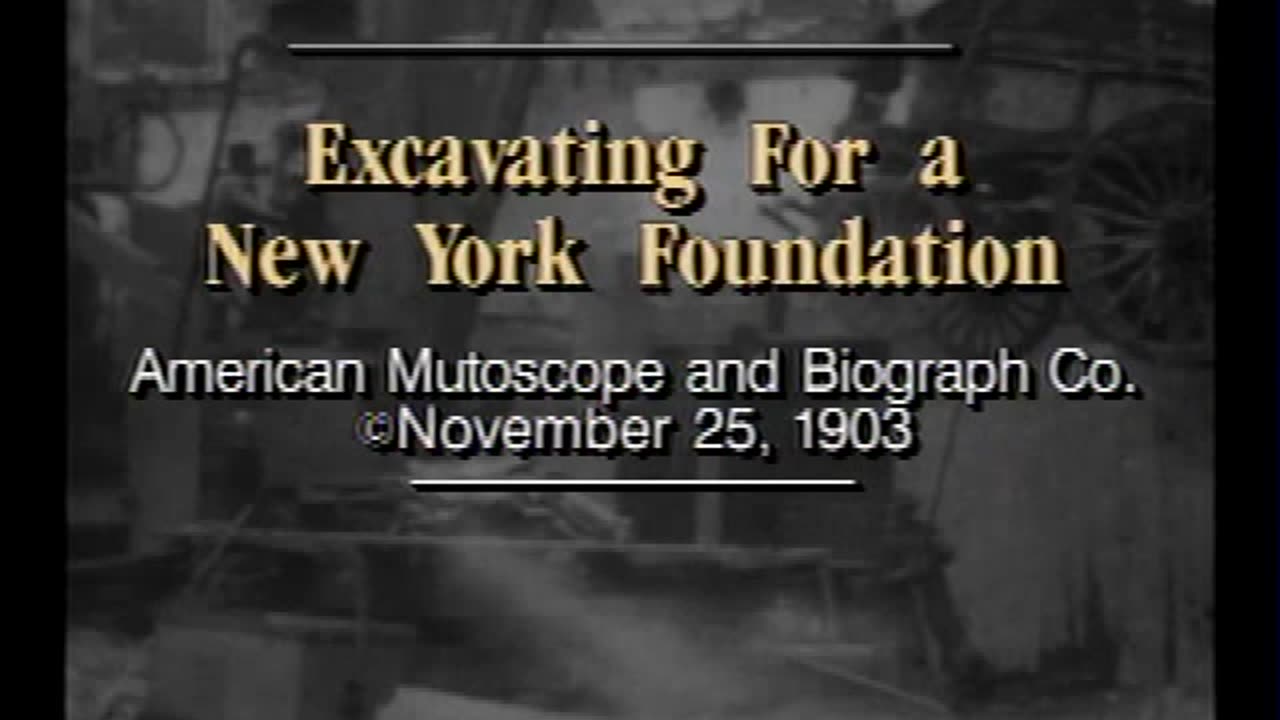 Excavating for a New York foundation