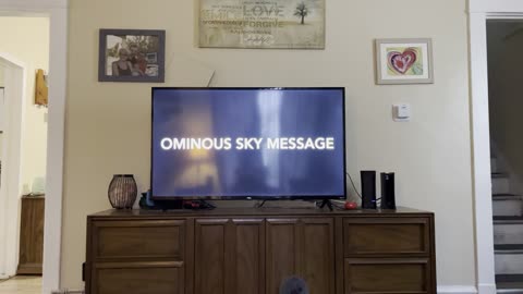 WEIRD SKY MESSAGE OVER HAMBURG GERMANY 01/30/2023