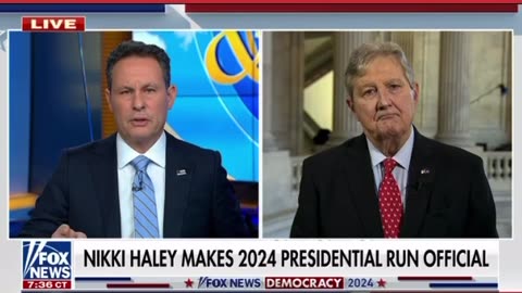 Senator Kennedy reacts to Nikki Haley's 2024 presidential run