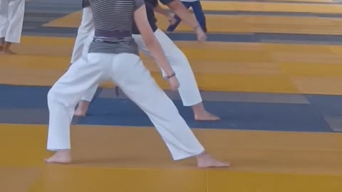 Treino Karate, faixa verde,