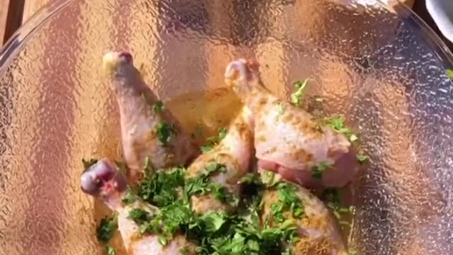 Cilantro lime chicken drumsticks #chicken #Recipe #howto #fypシ #cookinglesson #grilledchicken