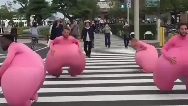 Weird costume viral video