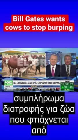 Ο Bill Gates στηρίζει μια νεοφυή επιχείρηση ώστε να μη ρεύονται πια οι αγελάδες