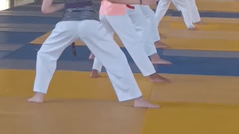 Karate treino.