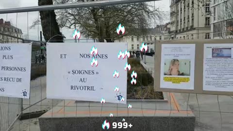 Les Masques Blancs Nantes sitting morts apres injection + temoignage famille de Martin le 4 fev