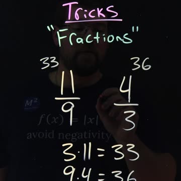 Compare Fractions the Easy Way! 11/9 or 4/3 | Minute Math Tricks Part 155 #shorts