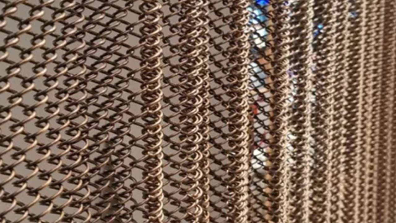 decorative metal chain link mesh curtain