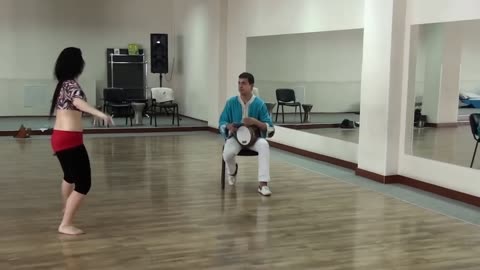 Belly dance by Marta Korzun - Ukraine [Live drum solo Class] - 2013 by Yassir Jamal