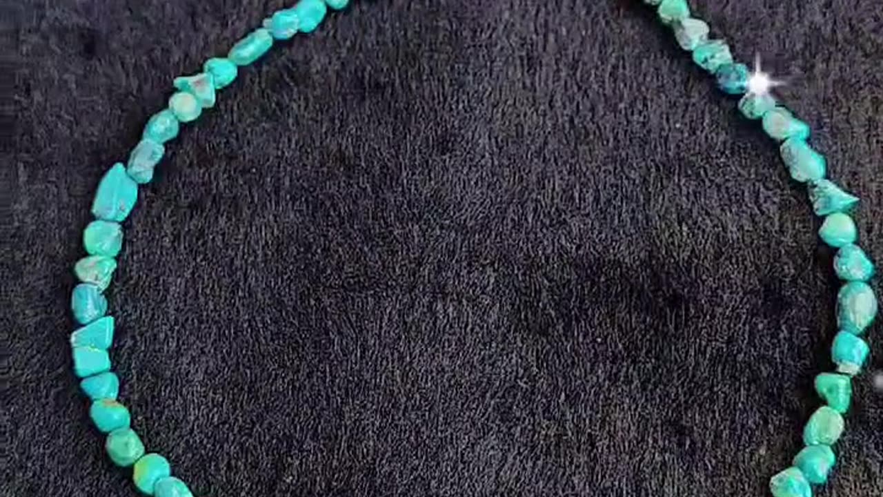 GN-20240923-01 Natural stablish free-form turquoise natural Copper Rutilated Quartz crystal bead