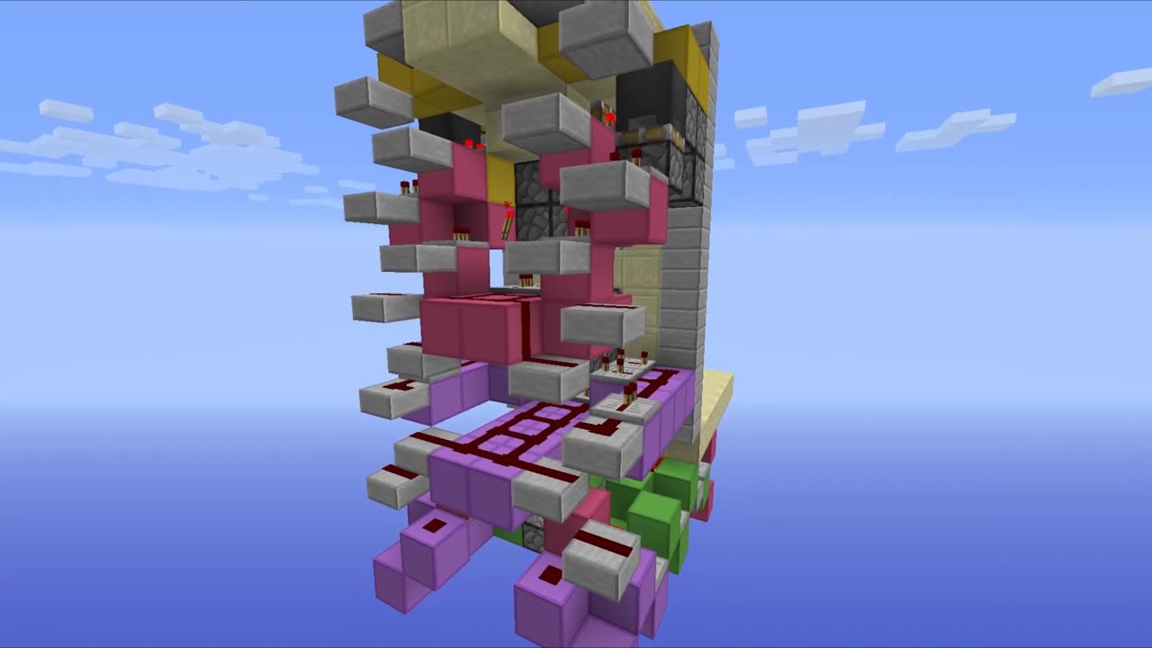 Advanced Redstone: Pop Out 'Staircase To Heaven'.