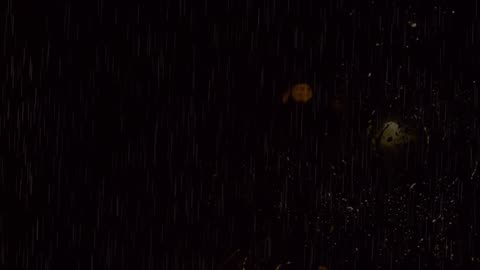 Rain With Drops On Screen
