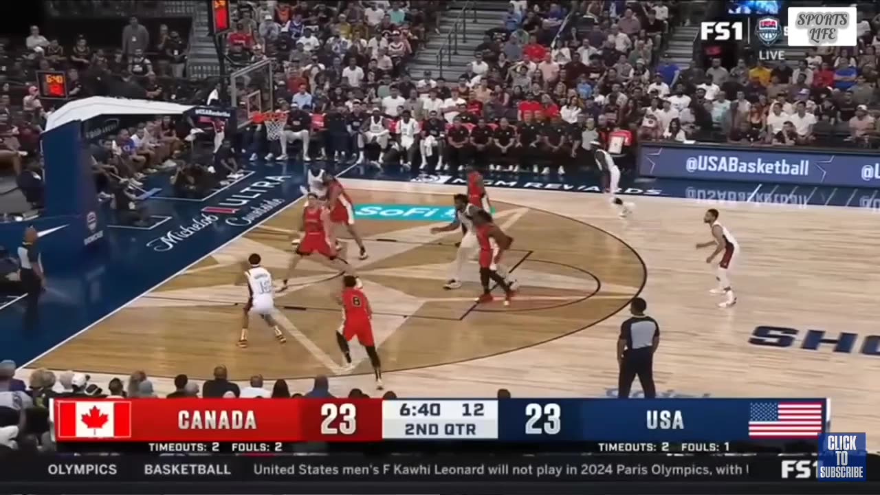 USA vs canada basketball match highlights |usa one sided win 🇺🇸|