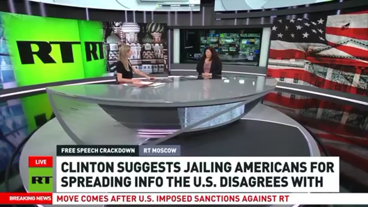 Hillary Clinton said that Americans should be prosecuted for 'Engaging in Propaganda'..