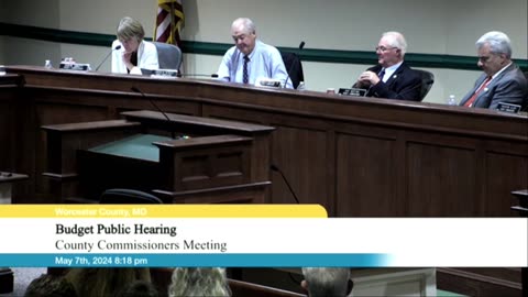 Commissioner Abbott Closing Comments from Budget Public Hearing on 5.7.24