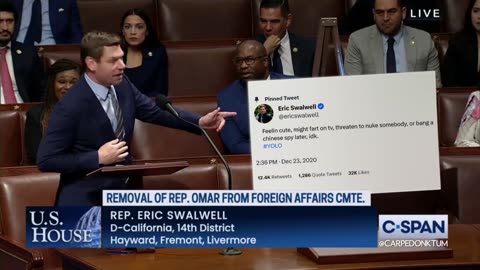 Swalwell farting. Swalwell retweeted this without listening to the video. Punk'd