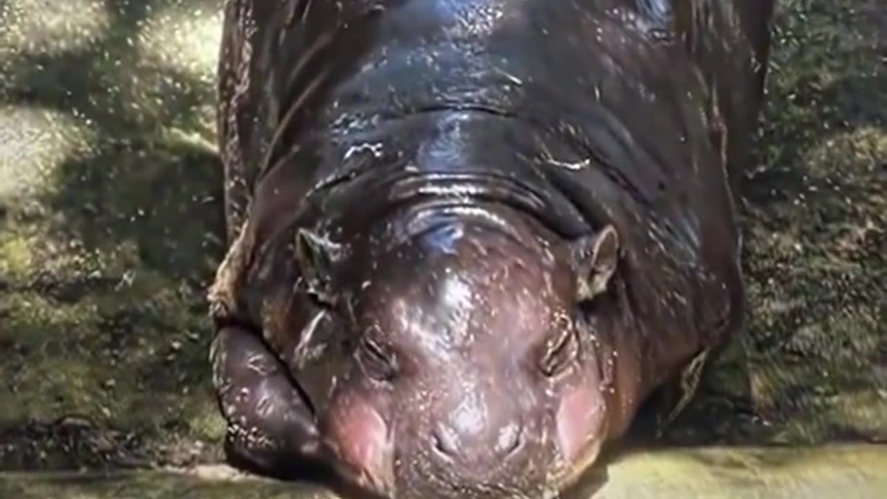 Metal Baby Hippo