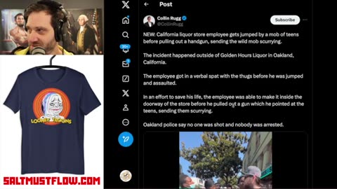 Store Employee Draws Pistol on a Mob of Black Teens after they Attack Him