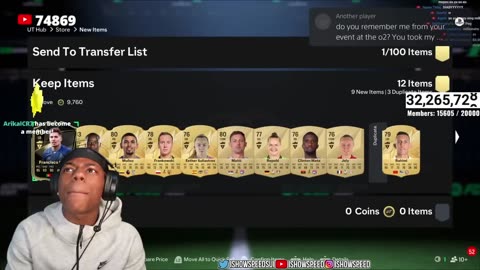 ISHOWSPEED PACKS RONALDO IN EAFC25