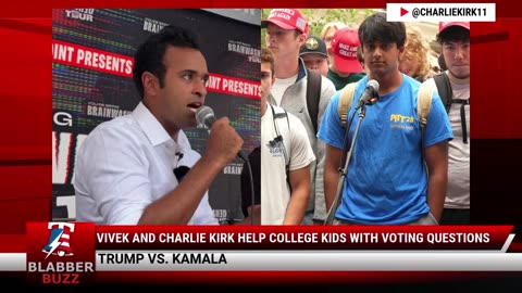 Vivek And Charlie Kirk Help College Kids With Voting Questions
