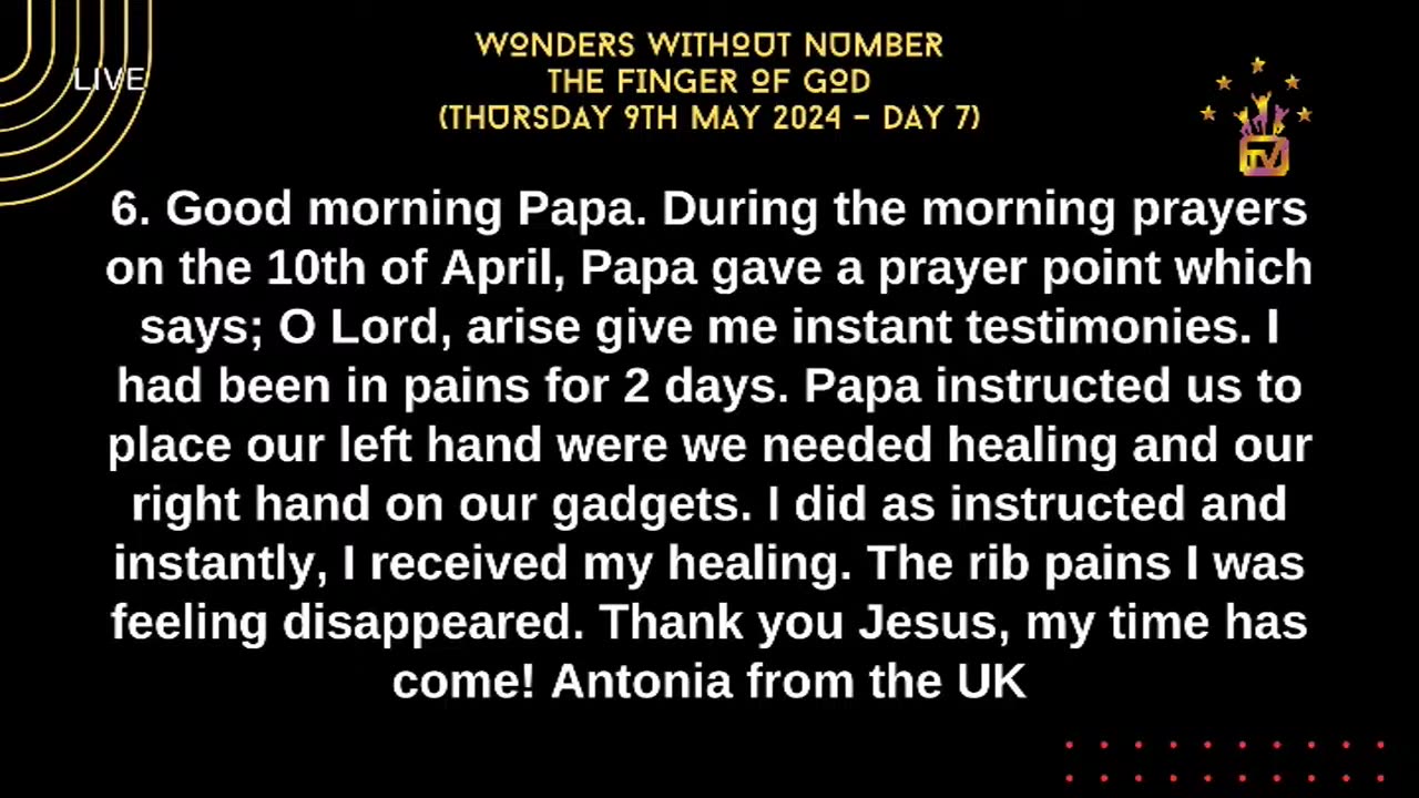 THE FINGER OF GOD || WWN #Day7 - May Edition || 9th May , 2024