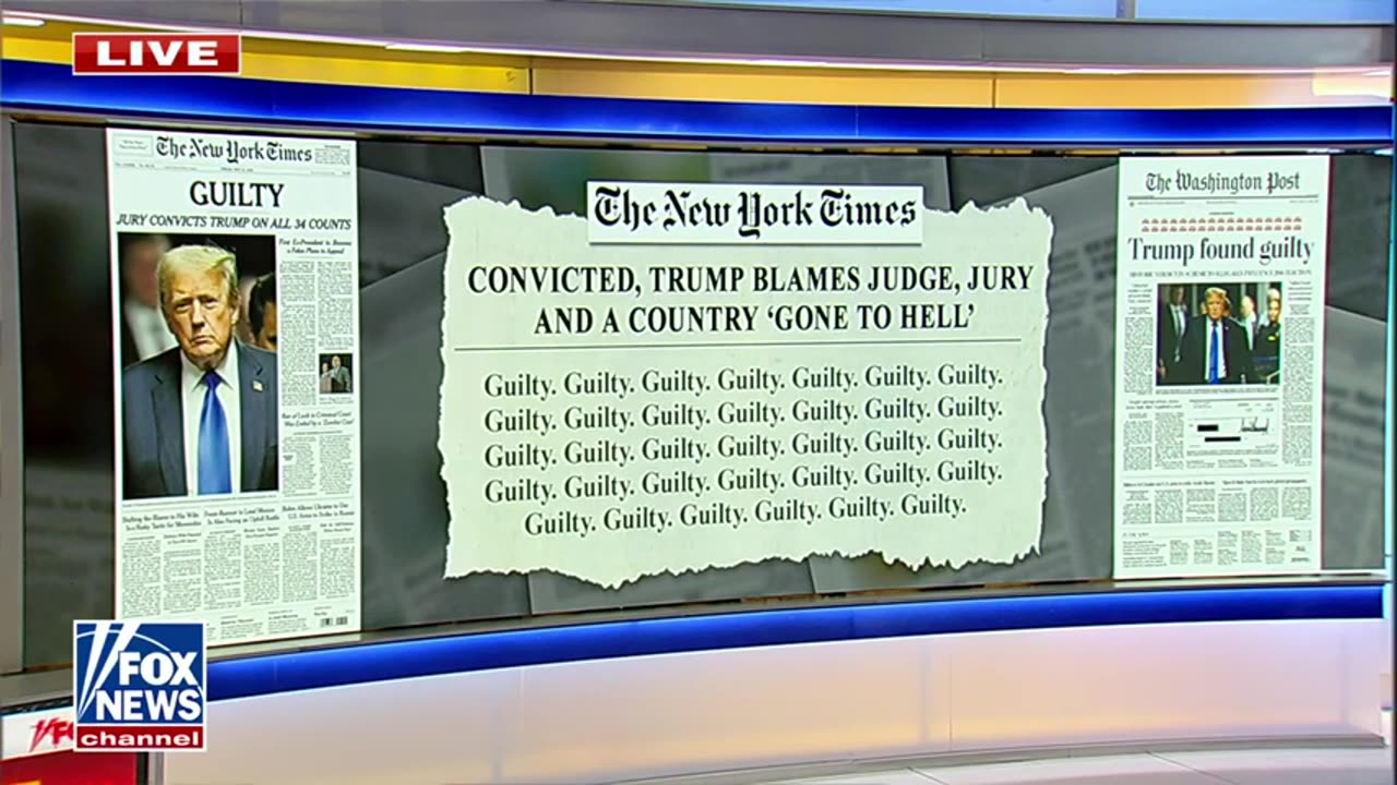 Media, Democrats GLOAT over Trump conviction_ 'A MAJESTIC DAY' EXCLUSIVE Gutfeld Fox News