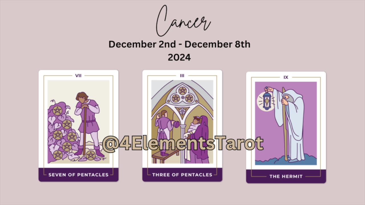 Cancer: Efforts, Focus & Collaboration - Dec 2nd-8th Tarot Reading