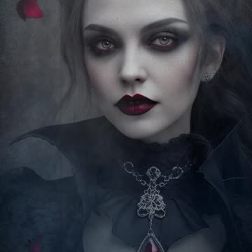 Gothic Girl | Gothic Woman | Gothic Vampire | Vampire Goth | Victorian Gothic | AI Art #vampiregoth