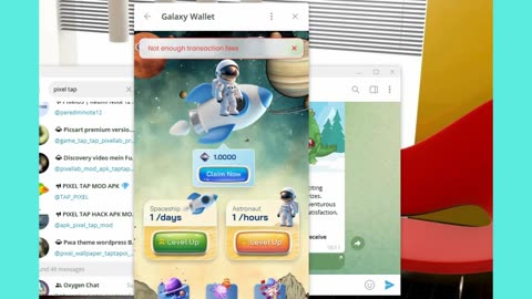 new mining mini app telegram wallet galaxy wallet