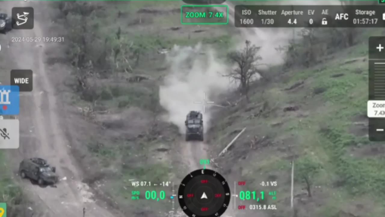 Ukrainian MRAP Shakes Off Multiple Hits(Insane)